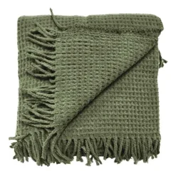 Plaid Selien 150x200 cm Colore Deep Green-Unique Living Clearance