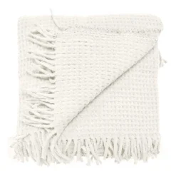 Plaid Selien 150x200 cm Colore Dove White-Unique Living