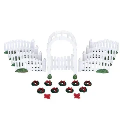 Plastic Arbor & Picket Fences With Decorations Set of 20 Cod. 4233-Lemax