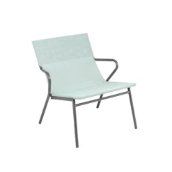 Poltrona Bassa imbottita VENCE LFM5274 Mistral/Titane-LaFuma New