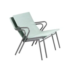 Poltrona Bassa imbottita VENCE LFM5274 Mistral/Titane-LaFuma New