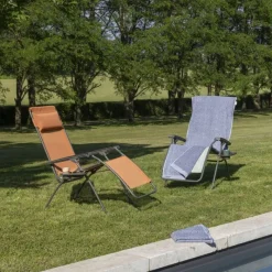 Poltrona Reclinabile Sdraio R CLIP LFM4020 Clémentine/Titane-LaFuma New