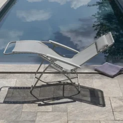 Poltrona Reclinabile Sdraio R CLIP LFM5169 CB Seigle II/Sable-LaFuma Hot