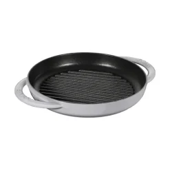 Pure Grill 22 cm Grigio Graphite in Ghisa-Staub Best