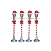 Santa Hat Street Lamp Set of 4 B/O 4.5V Cod. 64472-Lemax Hot