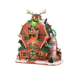 Santa'S Reindeer Training Academy B/O 4.5V Cod. 15793-Lemax Online