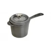 Sauce Pan Rotonda 14 cm Grigio Graphite in Ghisa-Staub New
