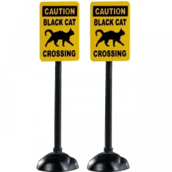 Scary Road Signs Set Of 2 Cod. 04712-Lemax Discount