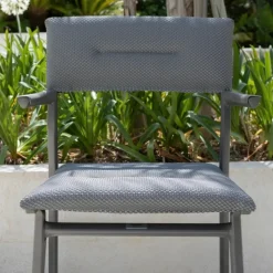 Sedia Impilabile con Braccioli ORON LFM5273 Silver-LaFuma