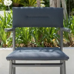 Sedia Impilabile con Braccioli ORON LFM5273 Dark Grey-LaFuma