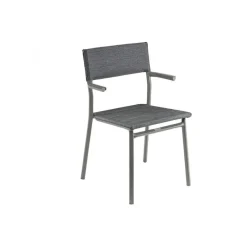 Sedia Impilabile con Braccioli ORON LFM5067 Obsidian-LaFuma Sale