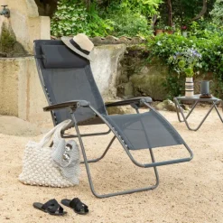 Sedia Poltrona Reclinabile Sdraio RSXA CLIP LFM2055 Black-LaFuma