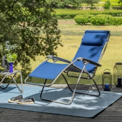 Sedia Poltrona Reclinabile Sdraio RSX CLIP LightComfort LFM2054 Denim-LaFuma Online