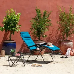 Sedia Poltrona Reclinabile Sdraio RSX CLIP XL AirComfort LFM2059 Coral Blue-LaFuma