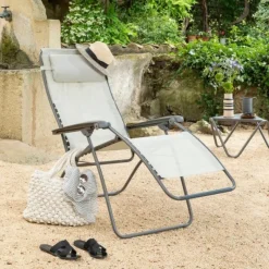 Sedia Poltrona Reclinabile Sdraio RSXA CLIP LFM2055 Seigle II-LaFuma New