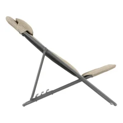 Sedia Sdraio MAXI TRANSAT PLUS BeComfort LFM5175 Moka-LaFuma New