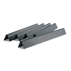 Set di 5 Barre Flavorizer in Acciaio Smaltato per Genesis Serie 300 fino al 2011 (Manopole Ripiano Laterale) Cod. 7539-Weber Discount