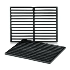 Set di 2 Griglie di Cottura in Ghisa per Spirit 200 fino al 2012 e Genesis a Cod. 7522-Weber New