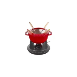 Set Fonduta Gourmet 16 cm Rosso in Ghisa-Staub Clearance