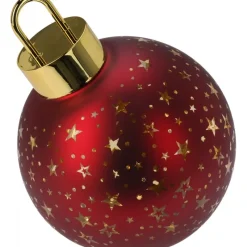 Sfera di Vetro con Led 15 Cm - Rosso-Koopman Clearance