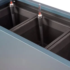 Sistema di Irrigazione Automatica per Fioriera in Metallo 100x40x80 cm/100x40x115 cm-Herstera Outlet