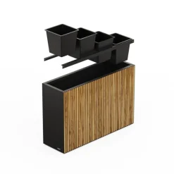 Sistema di Irrigazione Automatica per Fioriera in Metallo DECO DIVIDER 120x40x80 cm-Herstera Hot