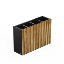 Sistema di Irrigazione Automatica per Fioriera in Metallo DECO DIVIDER 120x40x80 cm-Herstera Hot