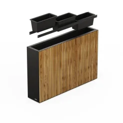 Sistema di Irrigazione Automatica per Fioriera in Metallo DECO DIVIDER 120x25x80 cm-Herstera Online