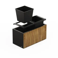Sistema di Irrigazione Automatica per Fioriera in Metallo DECO Planter 100x50x50 cm-Herstera Discount