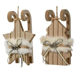 Slitta in Legno da Appendere Pezzo Singolo-Kaemingk Outlet