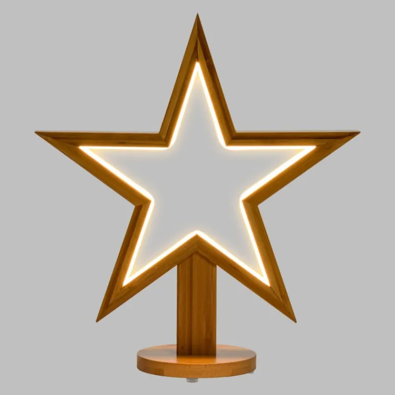 Stella con Base H35cm LED BIANCO CALDO-Lotti