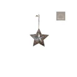 Stella Da Appendere Piccola In Legno E Latta-Edelman Hot