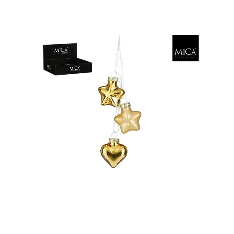 Stella o Cuore Color Oro. Pezzo Singolo.-Edelman New