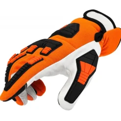 Guanti anti-taglio per motosega 10/L arancione, in pelle-Stocker Clearance