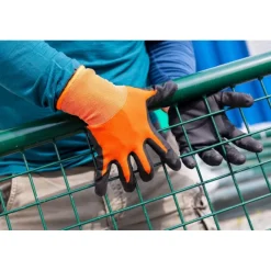 Guanti da Lavoro Ultra Fini in nitrile 9/M Arancione-Stocker Online