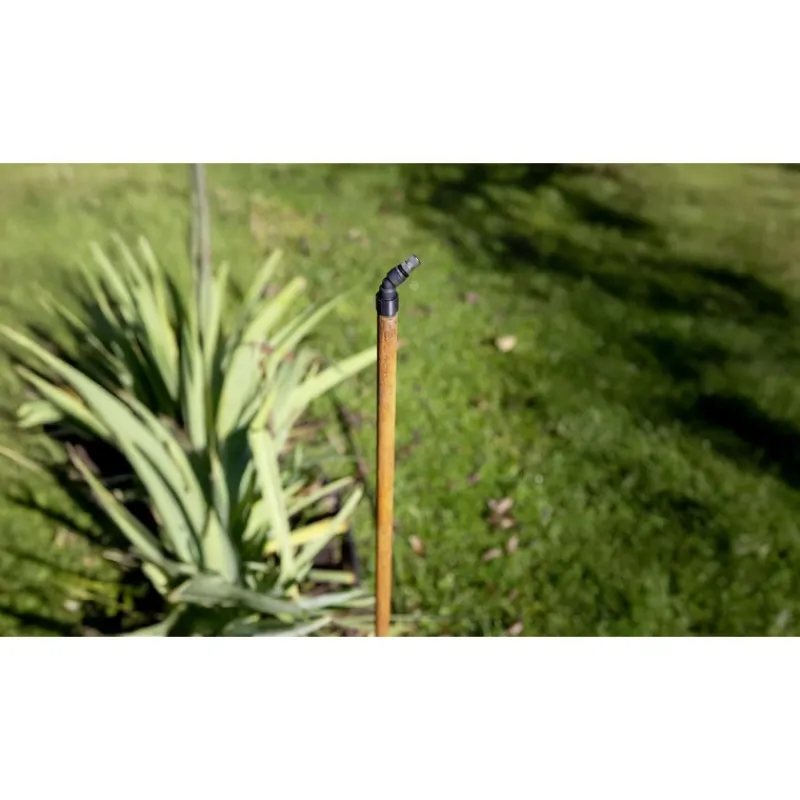 Palo innalzamento ugello 150 cm, in ferro, con 1,70 m di tubo, connettore in gomma e raccordo a 135° ø 6 mm per Geyser-Stocker New