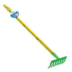 Rastrello 78 cm 7 denti colore verde KIDS GARDEN-Stocker New