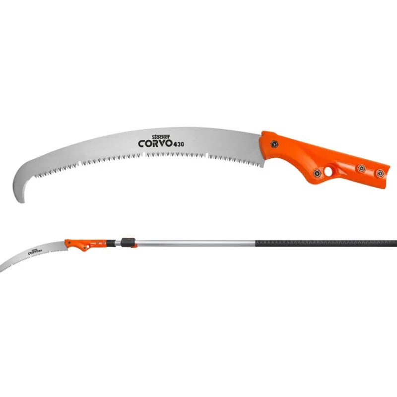 Seghetto Corvo 430 TC con manico telescopico 230 - 385cm-Stocker Best