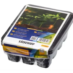 Semenzaio in plastica Set 6 x 12 vasetti ric. per Art. 9622 9623-Stocker Best