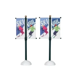 Street Pole Banner Set of 2 Cod. 24496-Lemax Clearance