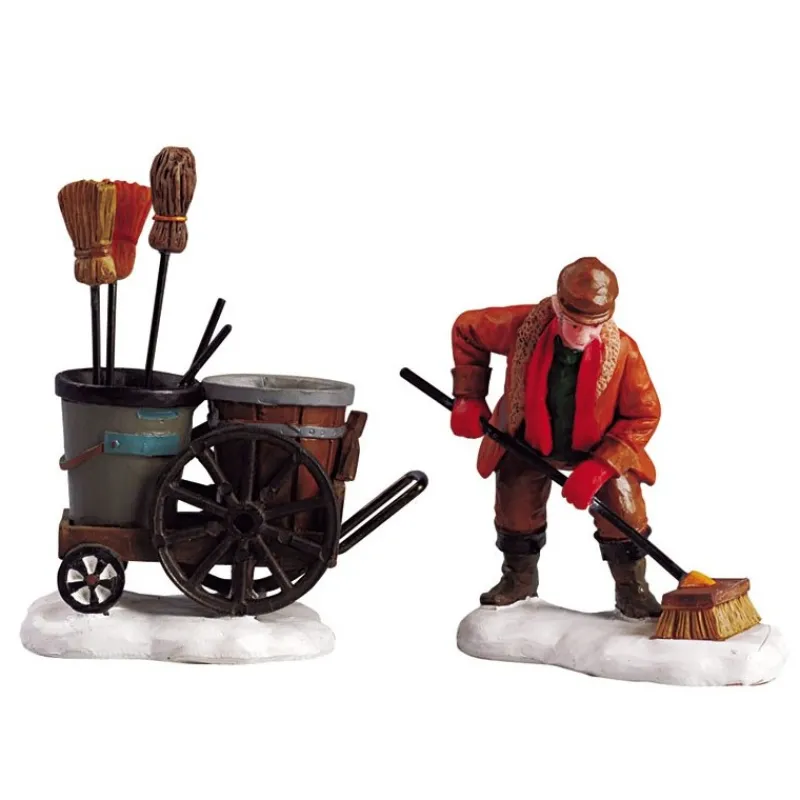 Street Sweeper Set of 2 Cod. 52093-Lemax Clearance