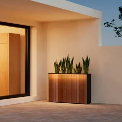 Supporto Magnetico per Luci colore Antracite per Fioriere DECO 120x7x3cm-Herstera Best