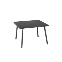 Tavolino basso quadrato VENCE LFM5277 Titane/Titane-LaFuma Sale