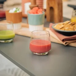 Tavolino basso rettangolare VENCE LFM5281 Titane/Titane-LaFuma