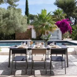 Tavolo da giardino allungabile ORON 170/205x100 cm LFM5322 Fusain/Titane-LaFuma Hot