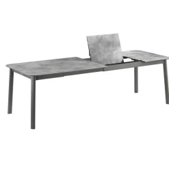 Tavolo da giardino allungabile ORON 170/205x100 cm LFM5322 Ciment/Titane-LaFuma Discount
