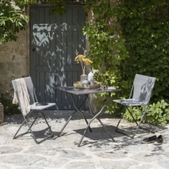 Tavolo da giardino pieghevole BALCONY 70x70 cm LFM5357 CB Titane/Titane-LaFuma