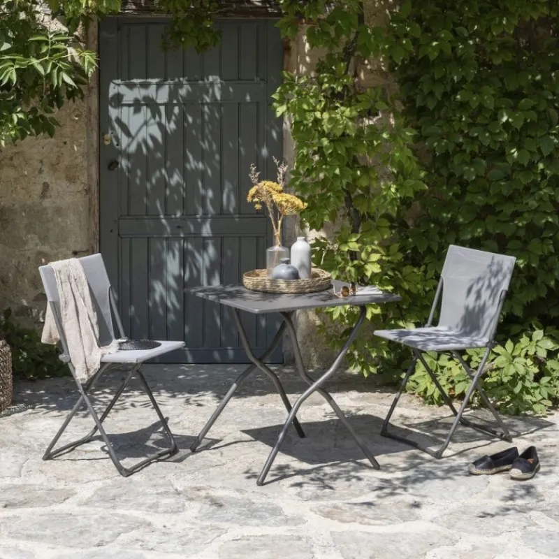 Tavolo da giardino pieghevole BALCONY 70x70 cm LFM5357 CB Titane/Titane-LaFuma