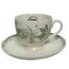 Tazza e piattino in porcellana 10,5 cm.-Kaemingk Clearance