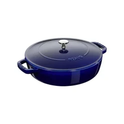 Tegame Chistera 28 cm Blu Scuro in Ghisa-Staub Best